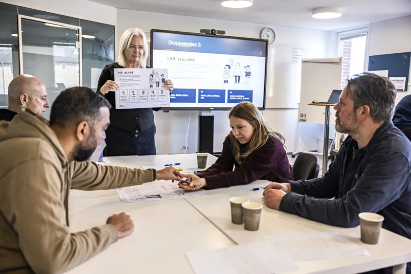 Teamøvelse 2 satte godt gang i debatten hos medarbejderne i Taarnby Kommune
